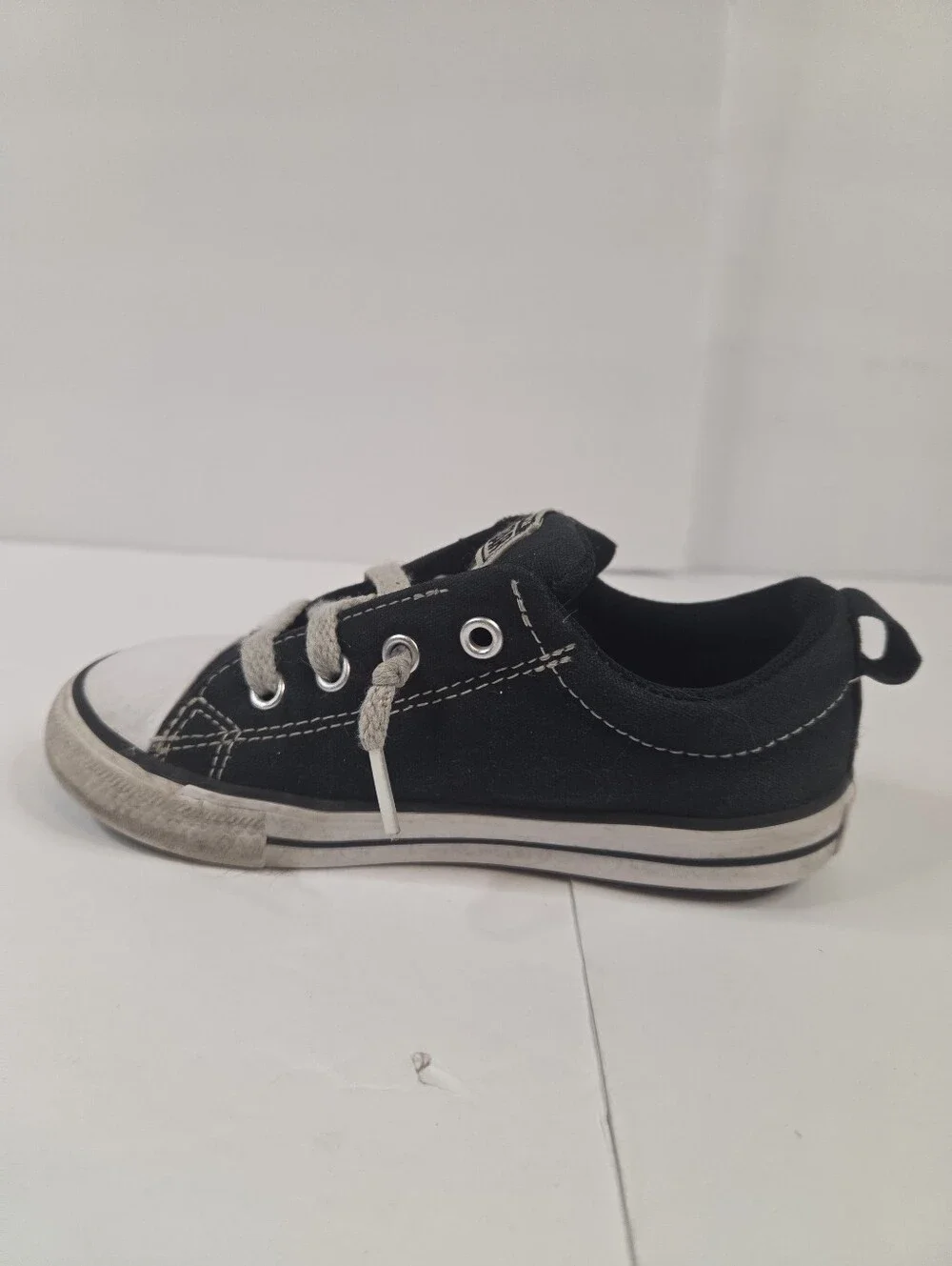 Converse Chuck Taylor All Star Toddler Slip-On Sneakers Black White Size 10
